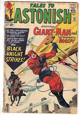 Buy Tales To Astonish #52 (1964) - Grade 2.0 - 1st Appearance Of The Black Knight! • 63.55£