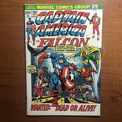 Buy Captain America #154 1st Appearance Of Jack Monroe Marvel Comics FN/VF To VF- • 19.70£