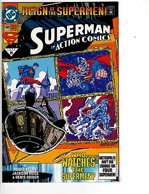Buy Action Comics # 689 Comic Book KEY - Superman Resurrected, 1st Black Costume  NM • 10.29£