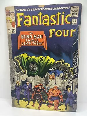 Buy Fantastic Four 39 Featuring Daredevil & Doctor Doom “A Blind Man Shall Lead Them • 94.34£