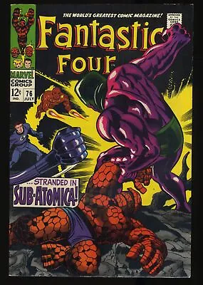 Buy Fantastic Four #76 VF+ 8.5 Silver Surfer! Galactus! Kirby/Sinnott Cover! • 62.53£