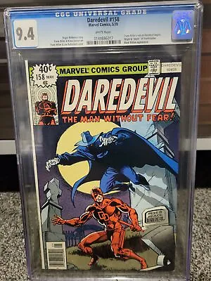 Buy DAREDEVIL #158 (CGC 9.4) 1979 First Artwork On Daredevil Title By Frank Miller! • 241.28£