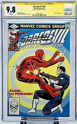 Buy Daredevil #183 CGC 9.8 WP SS Frank Miller Signed Signature Series Punisher 1982 • 475.07£