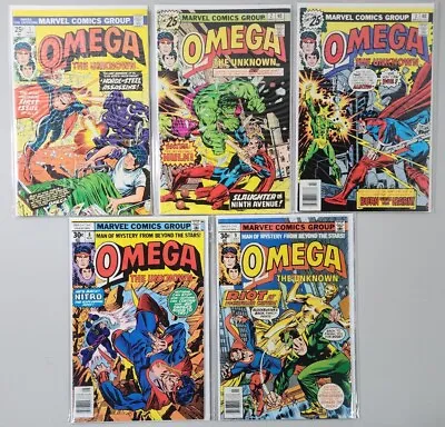 Buy Omega The Unknown 1 2 Hulk 3 8 9 1st Foolkiller 1975 Marvel 5 Comic Book Lot • 36.76£