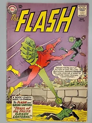 Buy DC THE FLASH #143 (1964) Green Lantern App. 1st App. Of T.O. Morrow. • 39.50£