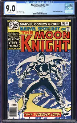 Buy Marvel Spotlight #28 Cgc 9.0 White Pages // 1st Solo Moon Knight Story • 181.84£