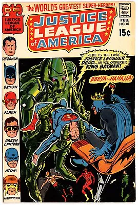 Buy Justice League Of America (1960) #87 VF 8.0 First Appearance Heroes Of Angor • 23.68£