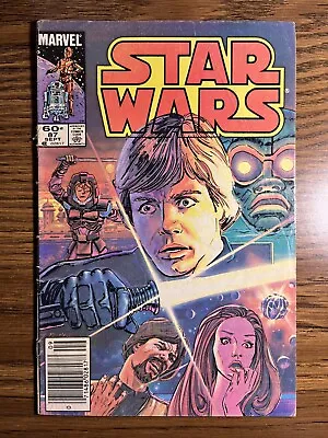 Buy Star Wars 87 Newsstand Luke Skywalker Cover Marvel 1984 Vintage • 4.29£