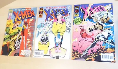 Buy 3 X Comics UNCANNY X-MEN #317, 318 & 320  1994  Marvel Comics Deluxe VF+ • 8.50£