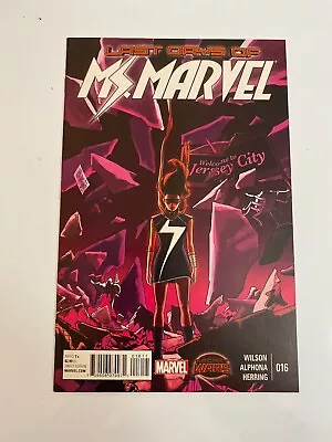 Buy Ms. Marvel #16 1st Meeting Danvers & Kamala Khan 2015 Combine/Free Shipping • 5.63£