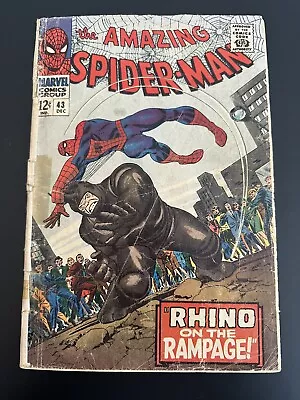 Buy Amazing Spider-Man #43 (1966) 2nd Appearance Mary Jane GD- • 23.99£