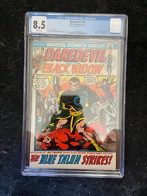 Buy Daredevil #92, CGC VF+ 8.5, National Diamond Insert; First Black Widow In Title • 118.59£