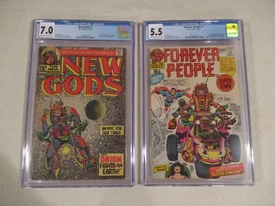 Buy New Gods 1 Cgc 7.0 And Forever People 1 Cgc 5.5 2nd And 3rd Of Darkseid • 137.96£