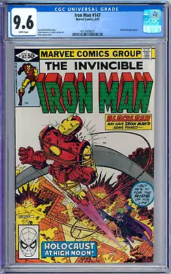 Buy Iron Man 147 CGC Graded 9.6 NM+ Marvel Comics 1981 • 48.15£