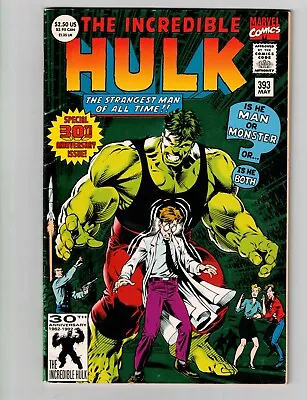Buy The Incredible Hulk #393 Marvel Comics 30th Anniversary FOIL COVER FAST SHIPPING • 2.38£
