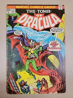 Buy Marvel Tomb Of Dracula #12 Sept 1973 By Marv Wolfman Illustrated Comics Book • 99.93£