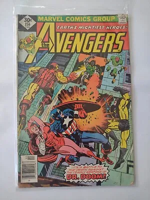 Buy Marvel Comic Book Bronze Age  The Avengers #156 Newsstand • 8.99£