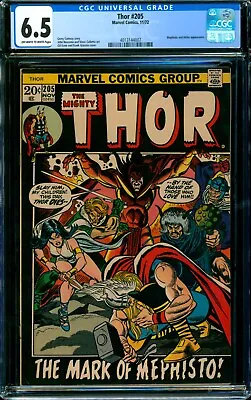 Buy Thor #205 CGC 6.5 MEPHISTO APPEARANCE Picture Frame Cover 1972 • 71.92£