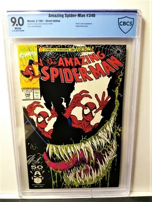 Buy Cbcs 9.0 Amazing Spider-man # 346-venom-erik Larsen Art! Free Shipping! • 59.26£