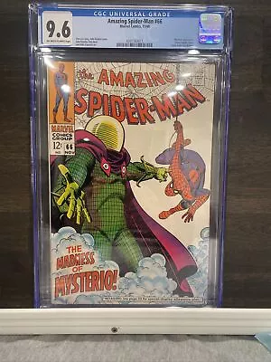 Buy AMAZING SPIDER-MAN #66 CGC 9.6 NM- OW Marvel Comics 1968 Mysterio Lee Romita • 1,185.90£