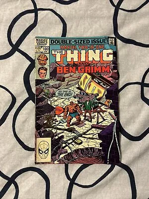 Buy Marvel 2 In 1 The Thing And Ben Grimm #100 1983 Double Sized Issue VINTAGE • 5.99£