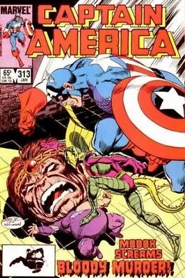 Buy Captain America (1968) # 313 (6.0-FN) John Byrne Cover, MODOK 1986 • 6.75£