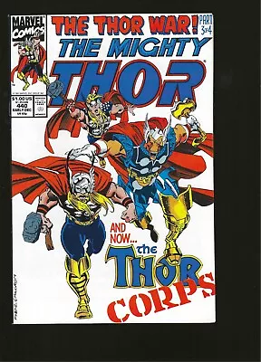 Buy THE MIGHTY THOR #440 MARVEL 1st THOR CORPS BETA RAY BILL 1991 NM-M • 27.98£