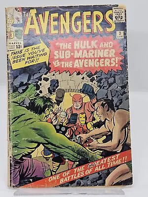 Buy The Avengers #3 VG+ Marvel 1964 • 522.59£