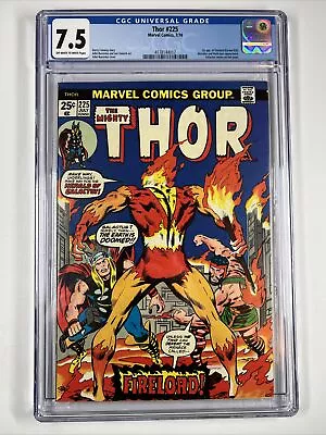 Buy Thor #225 (1974) CGC 7.5 | 1st Firelord | Marvel Comics • 131.31£