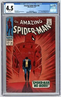 Buy Amazing Spider-Man #50 Br CGC 4.5 Br 1st Appearance Of The Kingpin (Wilson Fisk) • 500.05£