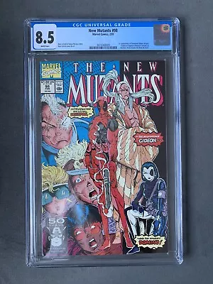 Buy New Mutants #98 Feb 1991 Marvel CGC 8.5 1st Appearance Deadpool - Gideon, Domino • 240£