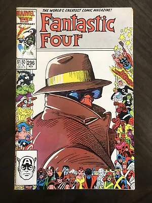 Buy Fantastic Four # 296 Marvel 1986 Wraparound Double Sized Anniversary Issue • 2.40£