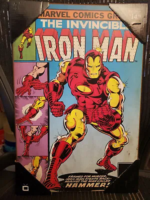 Buy Avengers Fans! Iron Man 126 Wooden Wall Art 13x19 Inches Ready For The Wall! • 12.87£