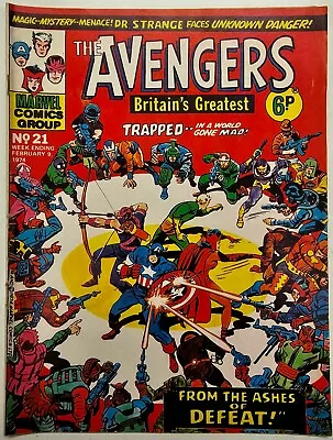 Buy Marvel Bronze Age UK Early Avengers Key Issue 21 Higher Grade VG/FN • 0.99£