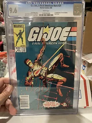 Buy G.i. Joe A Real American Hero 21 CGC 9.6 Newsstand 1st Storm Shadow White Pages • 1,985.85£