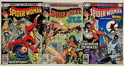 Buy Bronze Age Marvel Comics Spider-Woman 3 Key Issue Lot 17 18 19 High Grade VF/NM • 1.20£