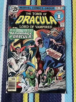 Buy Tomb Of Dracula #46_july 1976_ The Marriage Of Dracula _bronze Horror! • 13.81£
