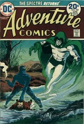 Buy ADVENTURE COMICS #432 F, Spectre, DC Comics 1974 Stock Image • 7.12£