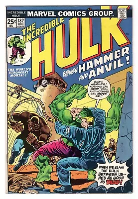 Buy Incredible Hulk Vol 1 No 182 Dec 1974 (VFN) (8.0) Marvel, Bronze Age • 249.99£