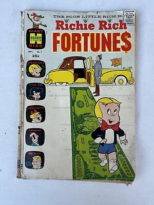 Buy Richie Rich Fortunes #1 Cadbury,little Dot, Little Lotta, Harvey 1971  • 12£