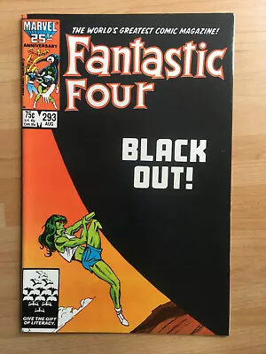 Buy Fantastic Four # 293 - NM 1st Print 1985 (Marvel Comics) She Hulk • 6.95£