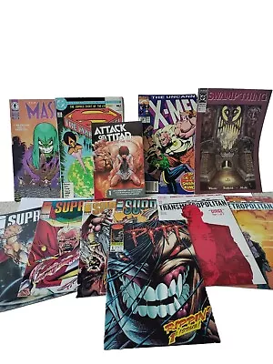 Buy 12 Comic Bundle MARVEL DC IMAGE DARK HORSE Swamp Thing Mask Superman X-Men Titan • 0.99£