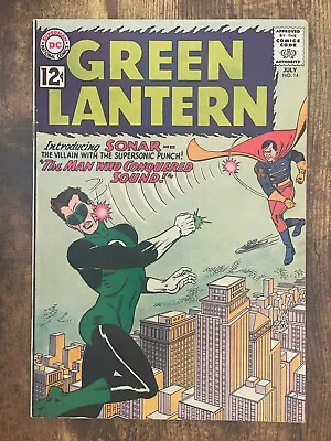 Buy Green Lantern #14 - STUNNING HIGH GRADE 8.5 VF+ - 1st App Sonar - DC Comics 1962 • 23.99£
