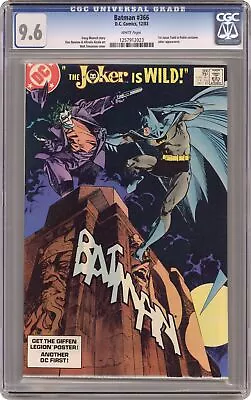 Buy Batman #366 CGC 9.6 1983 1257912023 1st App. Jason Todd In Robin Costume • 280.21£