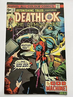 Buy ASTONISHING TALES #33 Deathlok Marvel Comics UK Price 1975 VF • 3.95£