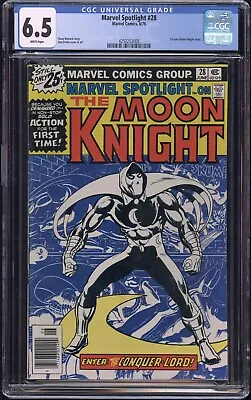 Buy Marvel Spotlight #28 CGC 6.5 FN+ Key 1st Moon Knight Solo 1976 Marvel Comics • 118.58£