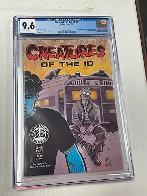 Buy CREATURES OF THE ID #1 (1990) CGC 9.6 1st App Frank Einstein (Madman) • 443.73£