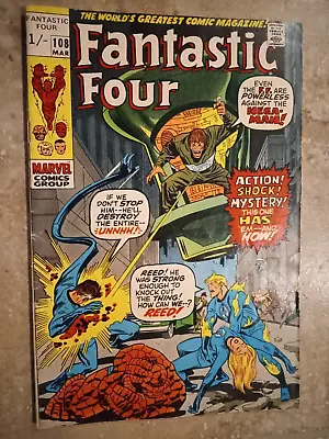 Buy Fantastic Four 108 VG UK Variant Combined Shipping • 8£