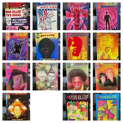 Buy Psycho Killers Comic Book Lot - 15 Issues! Son Of Sam, Gein And More Rare Indie • 51.57£