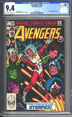 Buy Avengers #232 (1983) Marvel - CGC 9.4 - 1st Appearance Of Starfox (Eros) • 55£